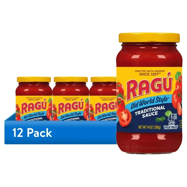 12-Jars TRADITIONAL Ragu Old World Style Sauce, 12-24 oz. Jars   ... Trackable Cuba Home Delivery Included.