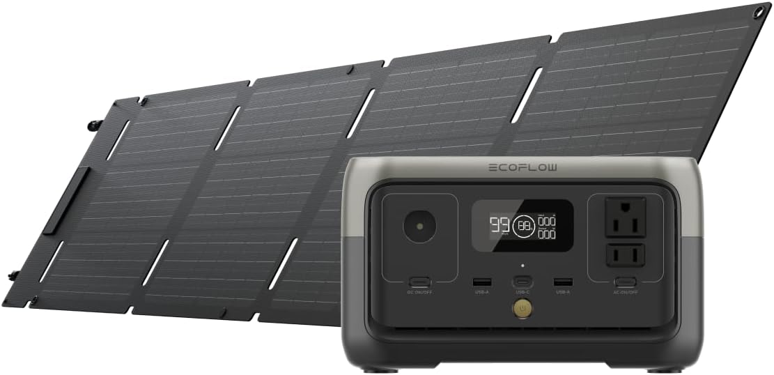 256-Watt Power Station with 60-Watt Solar Panel by ECOFLOW ... Trackable Cuba Home Delivery Included.