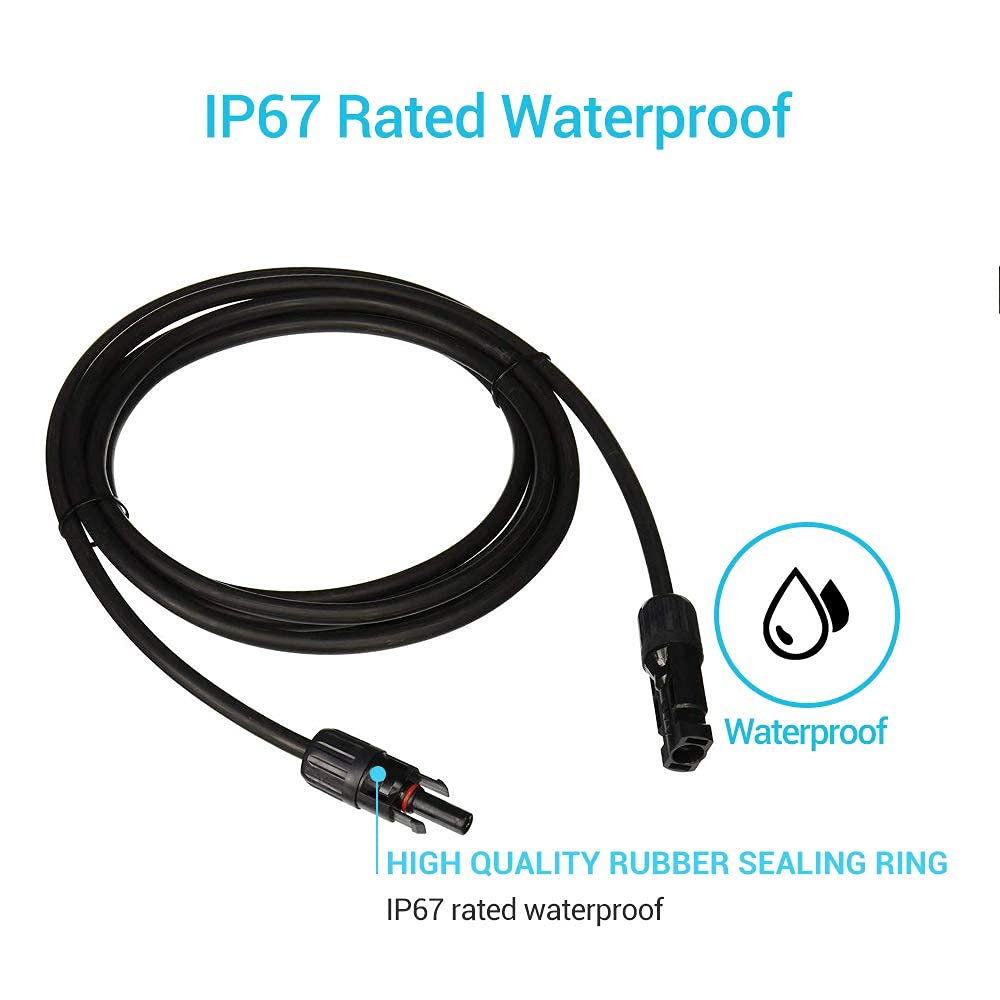 Renogy 5Ft 10AWG Solar Extension Cable with Male and Female Connectors   ...   Trackable Cuba Home Delivery Included.