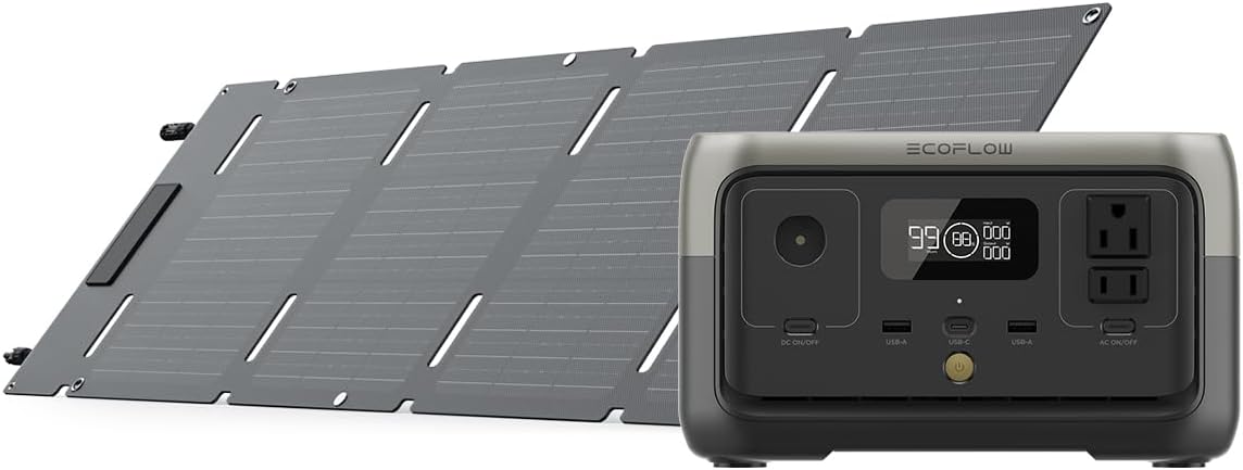 256-Watt Power Station with 45-Watt Solar Panel by ECOFLOW ... Trackable Cuba Home Delivery Included.