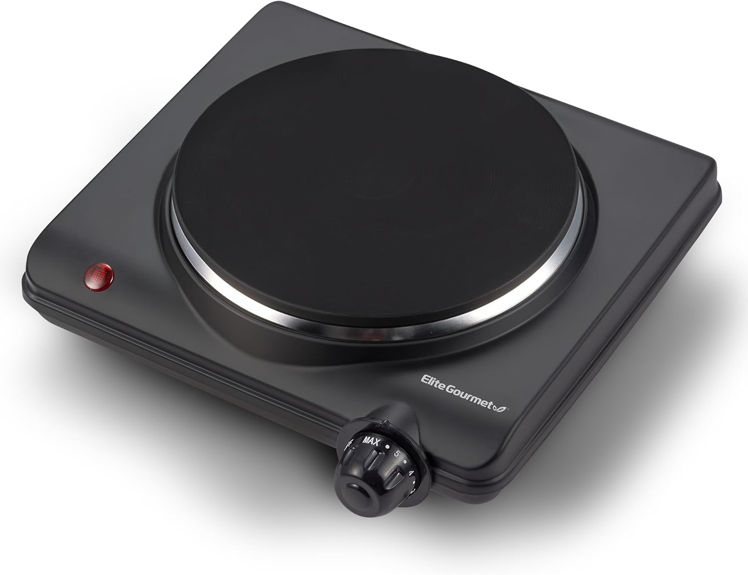 Elite Gourmet Countertop Electric Burner, 1000W Cast Iron Hot Plate, 7 Heat Settings   ...   Trackable Cuba Home Delivery Included.