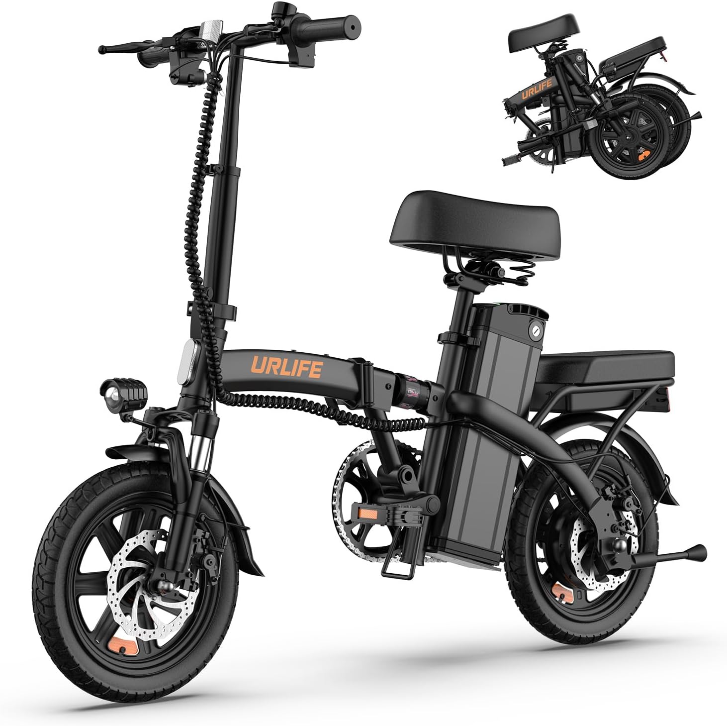 500-Watt BLACK URLIFE Electric Bike, Removable Battery, 20MPH, 40 Mile Range, UL Certification ... Trackable Cuba Home Delivery Included.