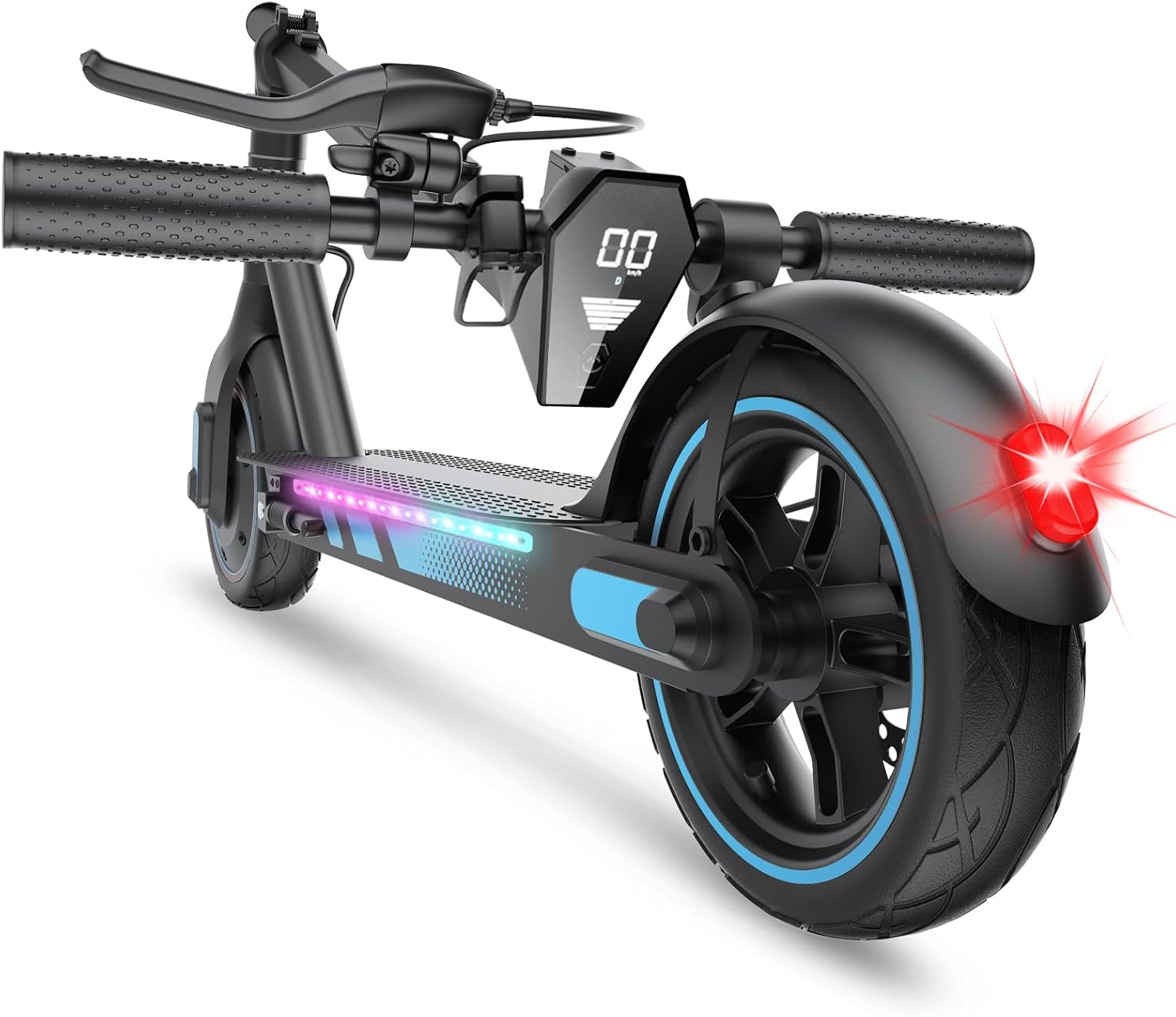 600-Watt, BLUE - SIDE LIGHTS EGGKING Electric Scooter for Adults-Teens, 21/30 Mile Range, 19/25 MPH  ...  Trackable Cuba Home Delivery Included.