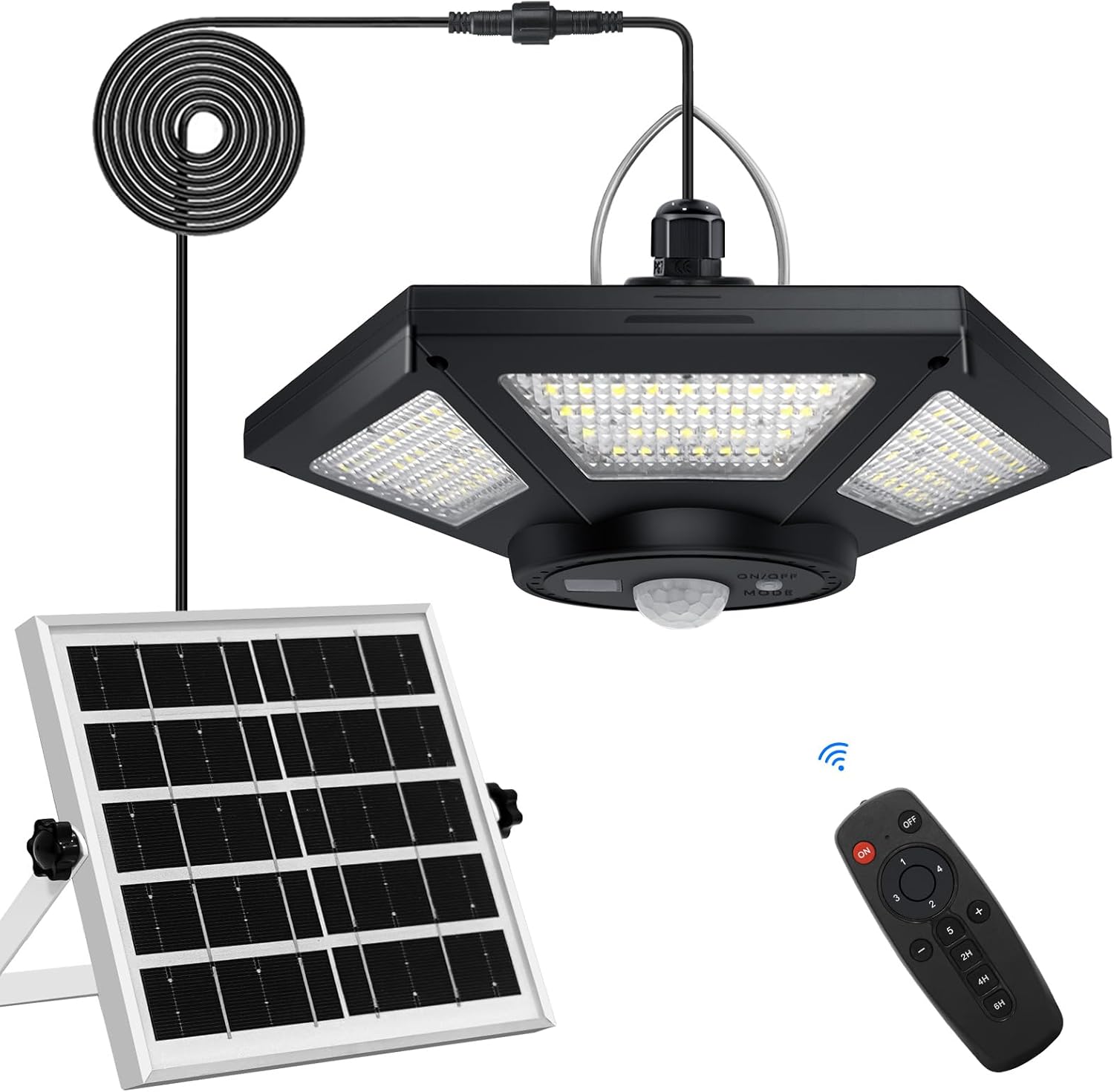 (1) ONE, 6-Sided, Solar Pendant Light, Indoor-Outdoor, 180 LED ... Cuba Trackable Home Delivery Included.