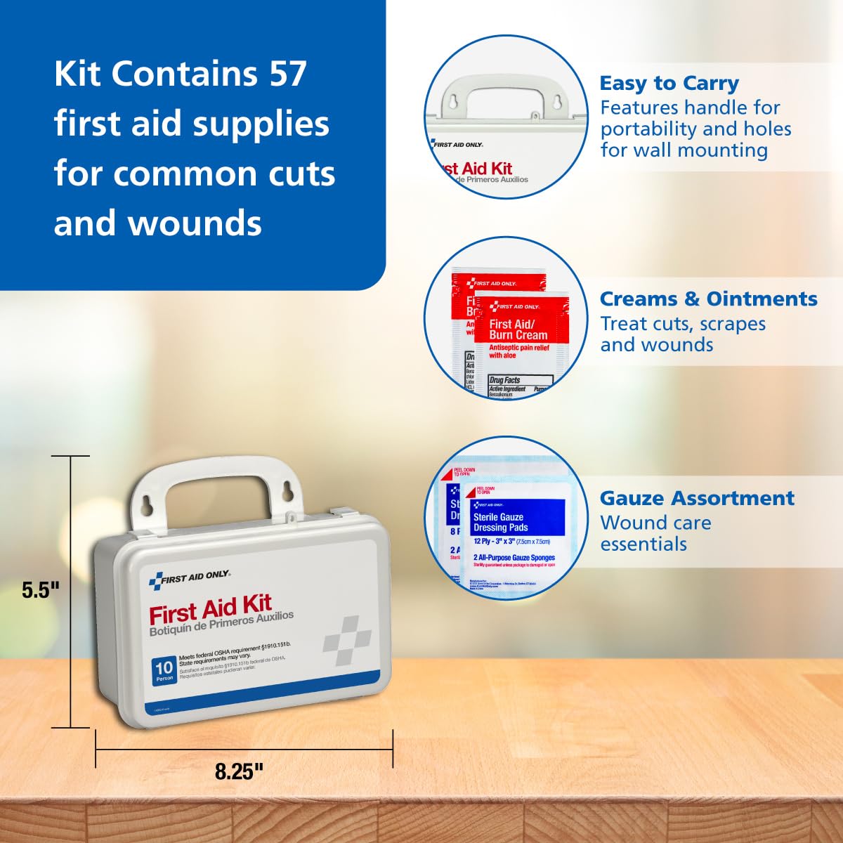 (2) TWO - 10-Person All-Purpose Emergency First Aid Kit ... Cuba Home Delivery Included, Trackable.