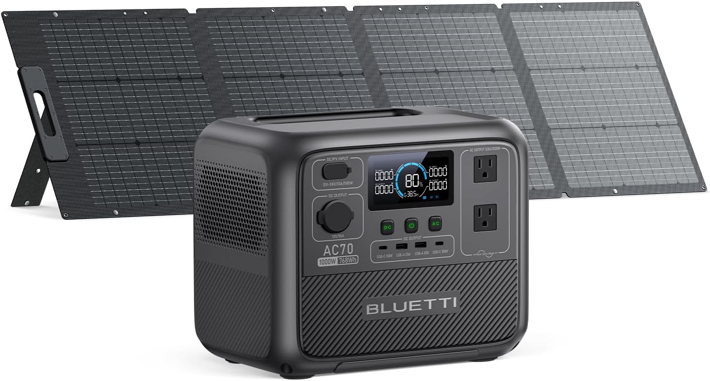 1000 W + 200 W BLUETTI Solar Generator 200W Solar Panel, 0-80% in 45 Min ... Trackable Cuba Home Delivery Included.