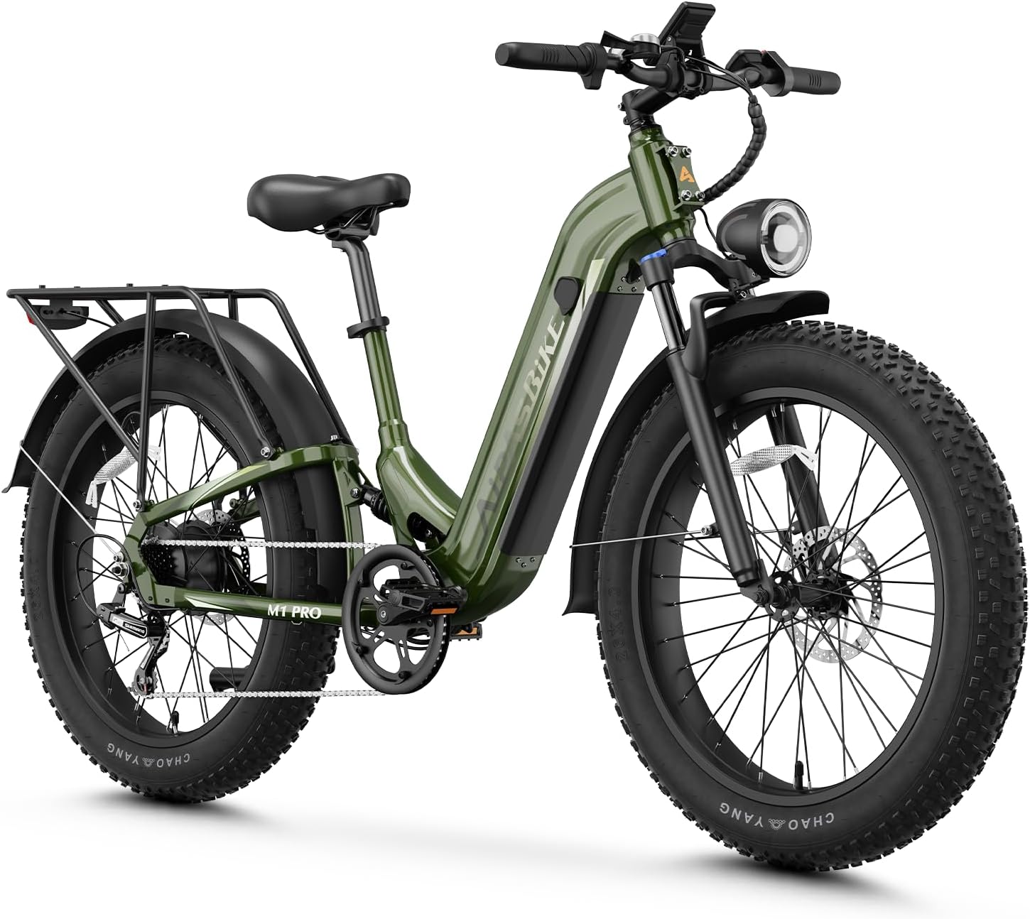 1800 W. GREEN Aipas Pro Electric Bike, 26'' x 4.0'' Fat Tire 85 Mile Range, 36MPH, 7 Speed ... Trackable Cuba Home Delivery Included.