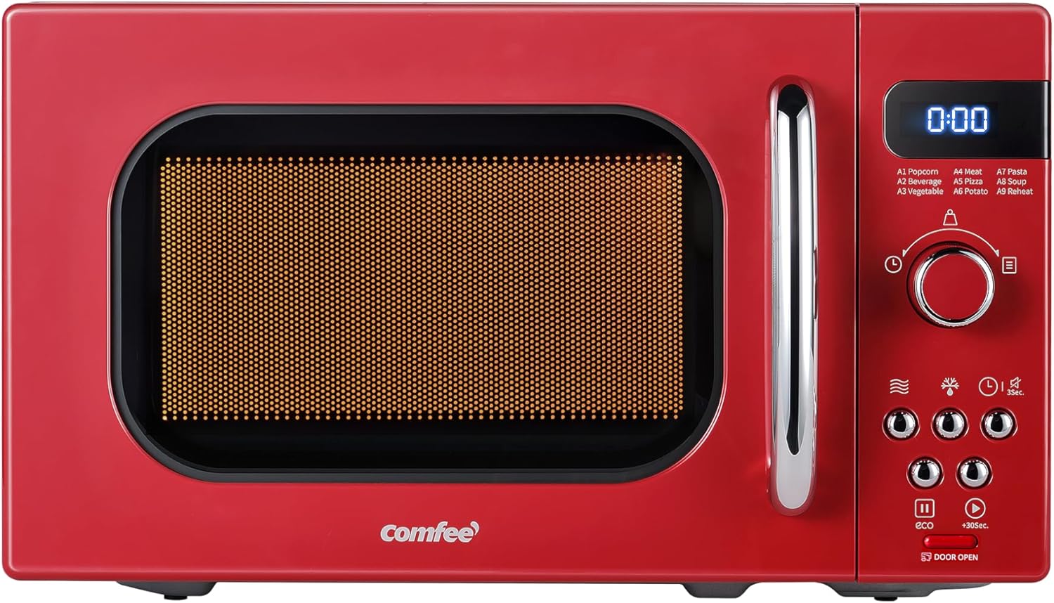 RED Retro, Small Microwave Oven, 0.7 Cu. Ft, 700 W. by Comfee    ... Trackable Cuba Home Delivery Included.