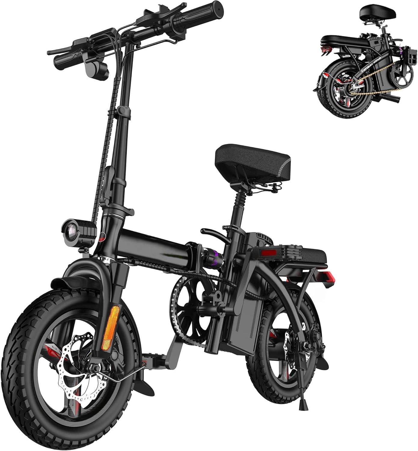 400 Watt EBKAROCY Ebikes 22MPH, 14” Tire, Removable Battery, Multi-Shock Absorption ... Trackable Cuba Home Delivery Included.
