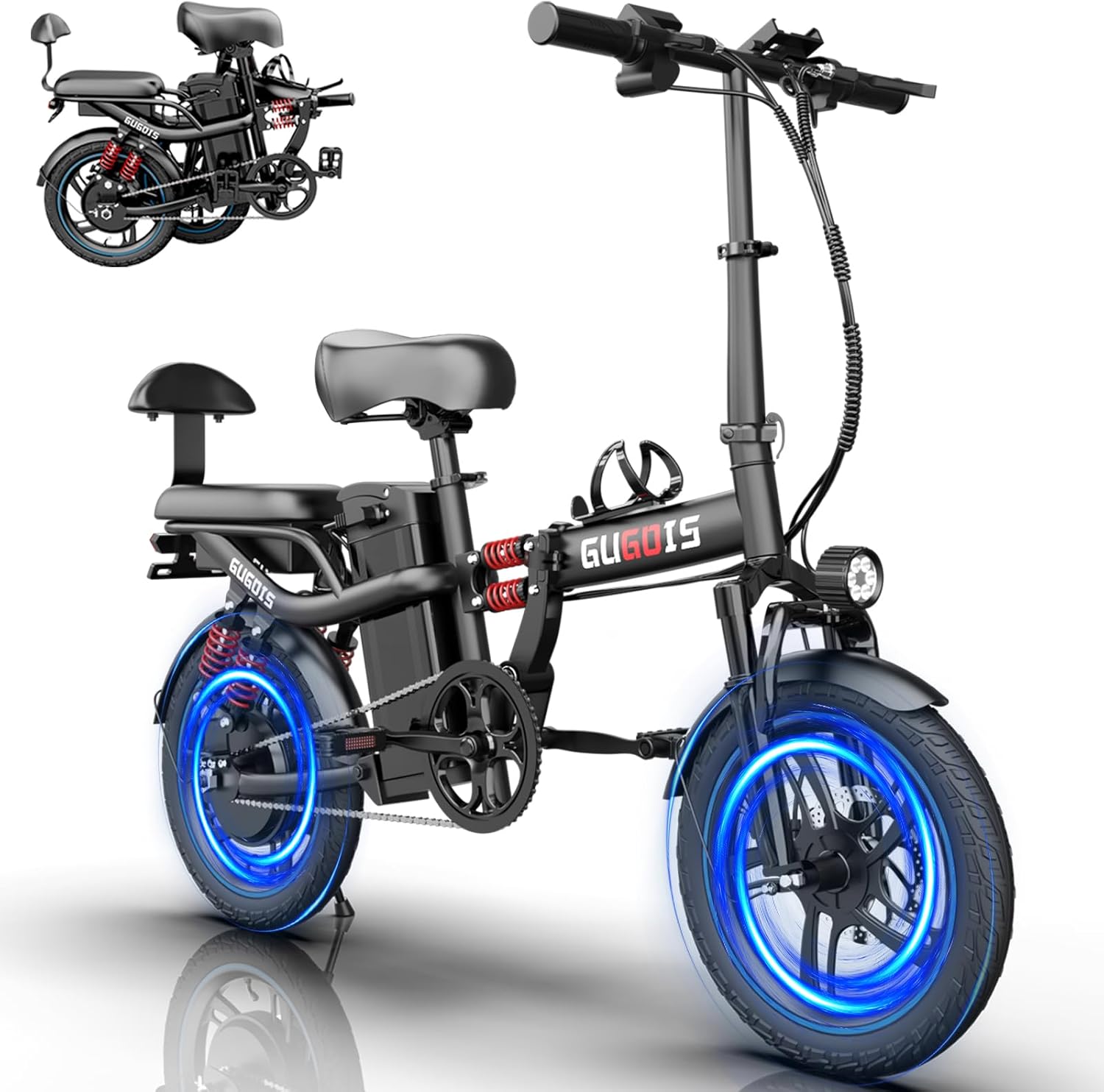 500 Watt 2 Seater Electric Bike 28MPH, Removable Battery, 25-30 Miles 16" Fat Tire ... Trackable Cuba Home Delivery Included.