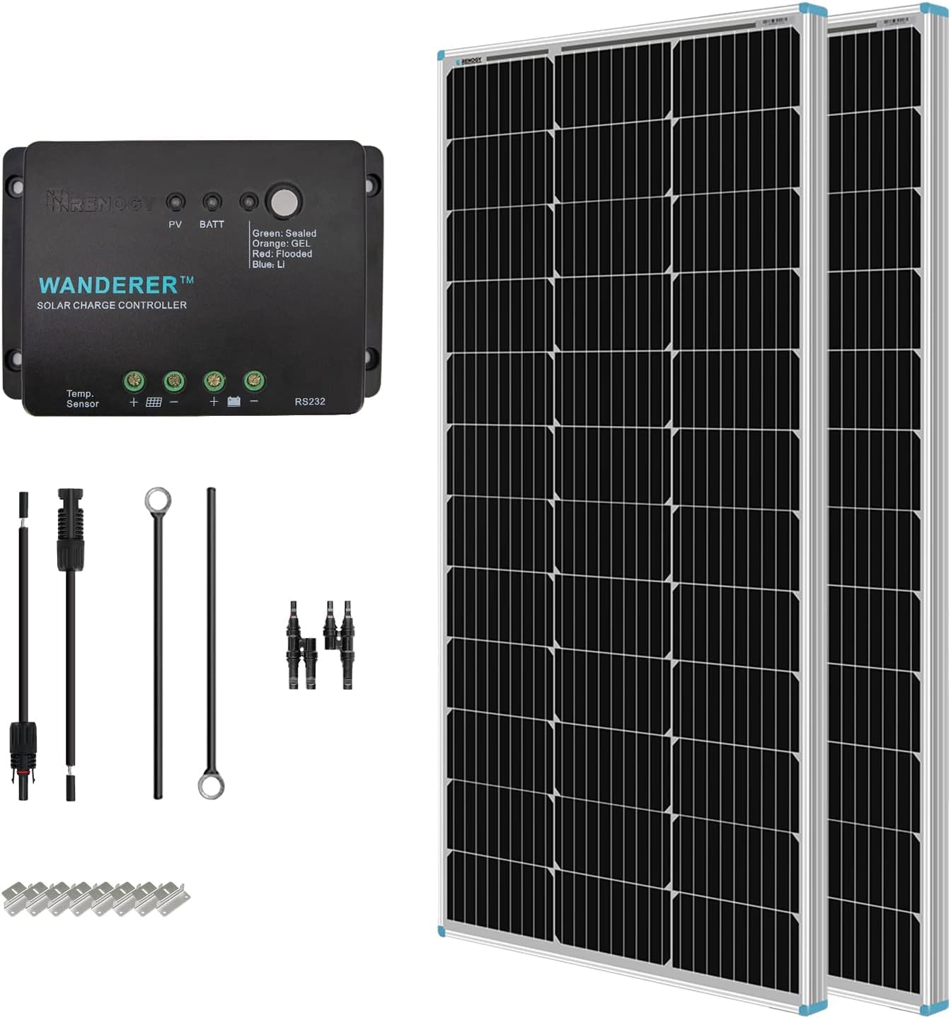 200 Watt Solar Panel STARTER Kit by Renogy ..... Trackable Cuba Home Delivery Included.