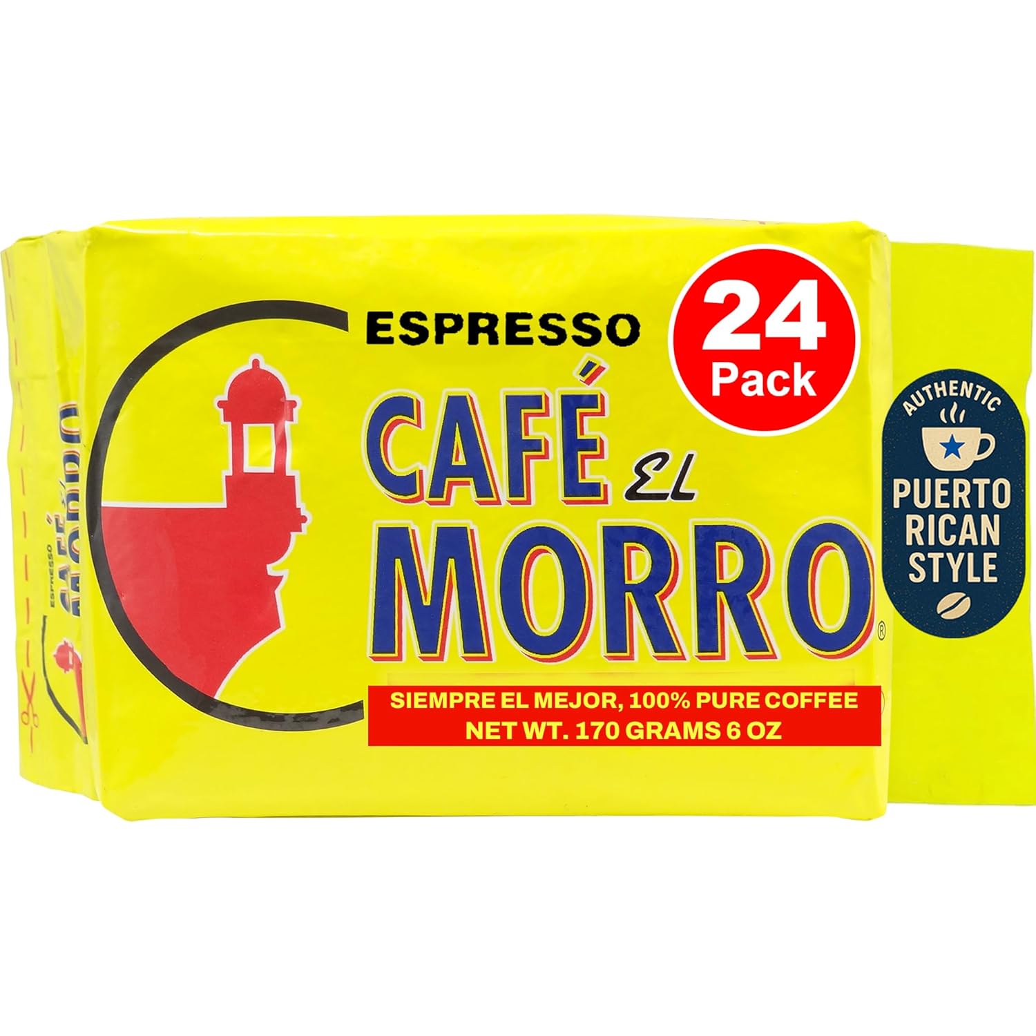 48 - 6 oz. Bags ... Cafe' El Morro, Dark Roast Espresso Ground Coffee ... Cuba Home Delivery Included, trackable.