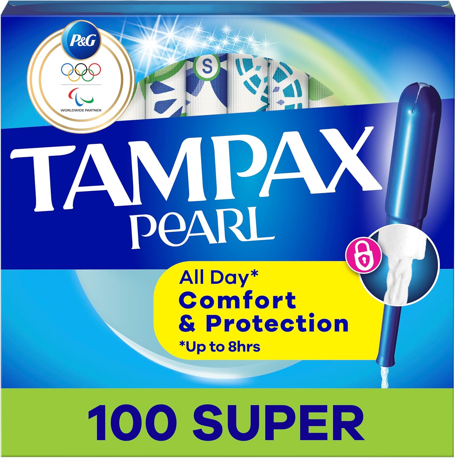 100 Tampax Pearl Tampons SUPER Absorbency, 336 Hygiene Wipes, 6 bottles of Hand Sanitizer ... Trackable Cuba Home Delivery Included.