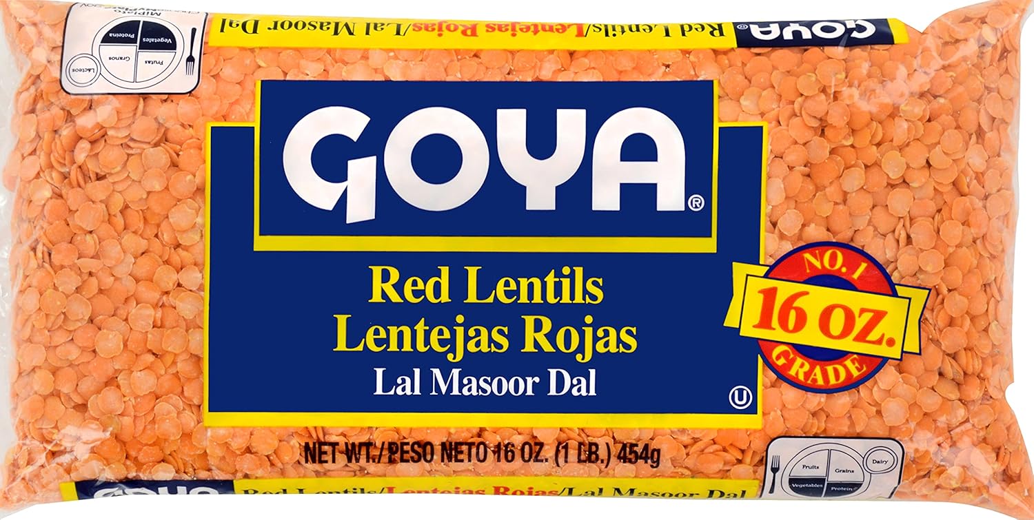 GOYA Red Lentils, dry, 24-1 lb. Bags = 24 lbs. ... Cuba Home Delivery Included, Trackable.