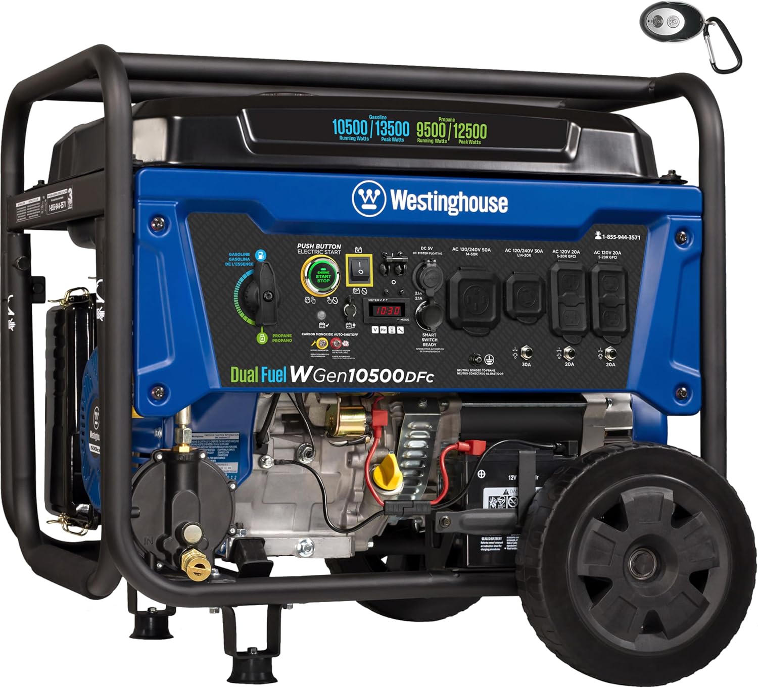 Westinghouse 13,500 Watt Dual Fuel Portable Generator, Remote Electric Start ... Delivery to Mariel, Cuba Included.