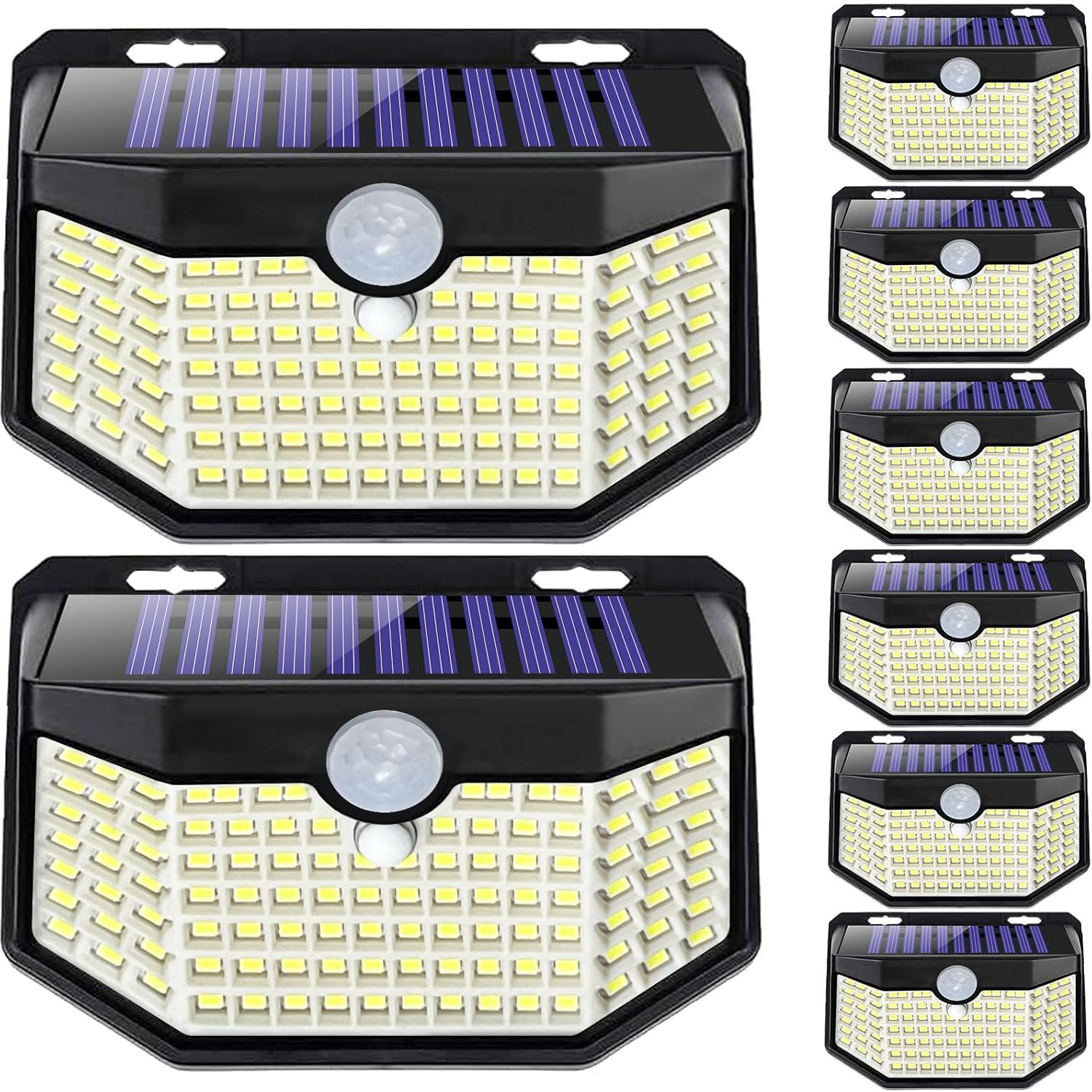 (16) SIXTEEN - HMCITY Solar Wall Lights, Outdoor, Motion Sensor, Waterproof, 120 LED ... Trackable Cuba Home Delivery Included.
