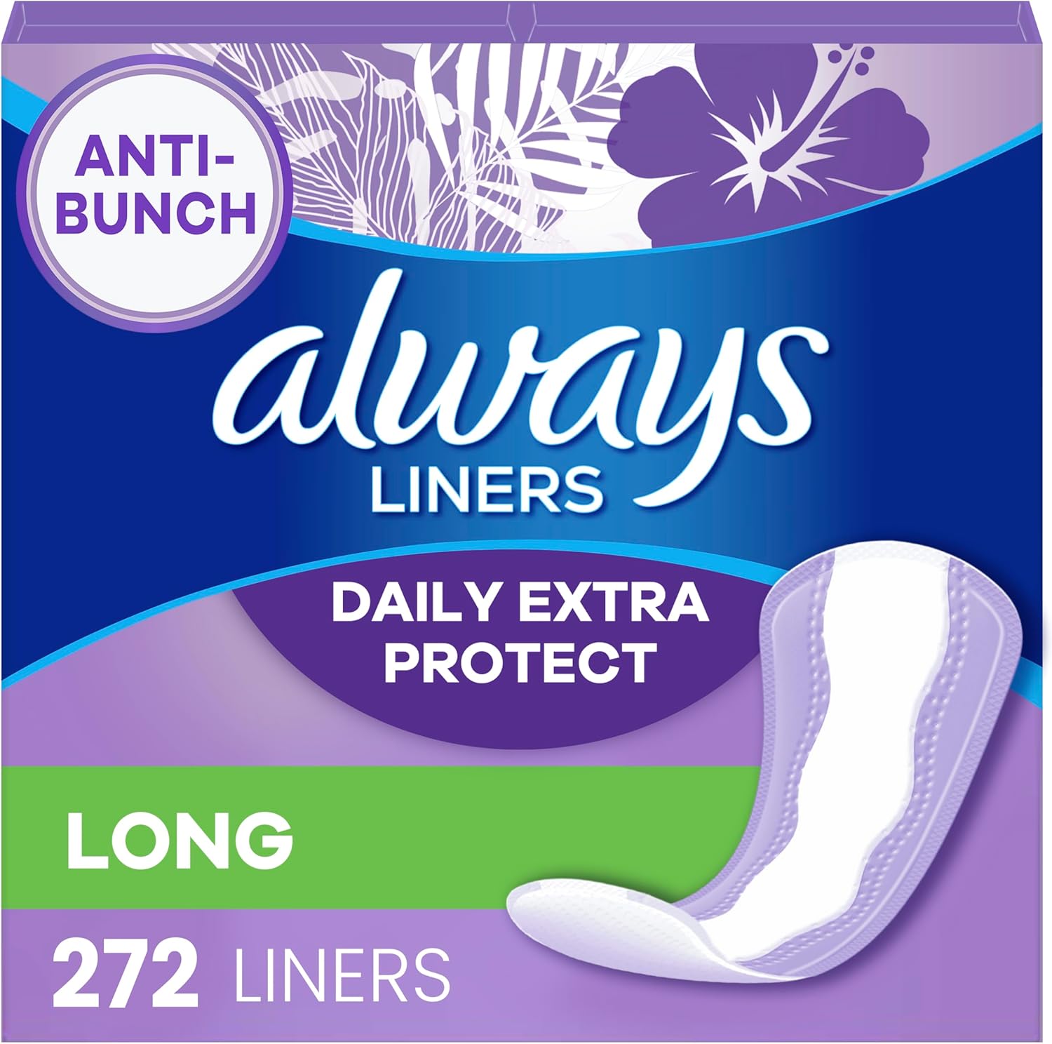 272 Count, Always Daily Extra Protect Panty Liners, LONG Length, 336 Hygiene Wipes, 6 bottles of Hand Sanitizer ... Trackable Cuba Home Delivery Included.