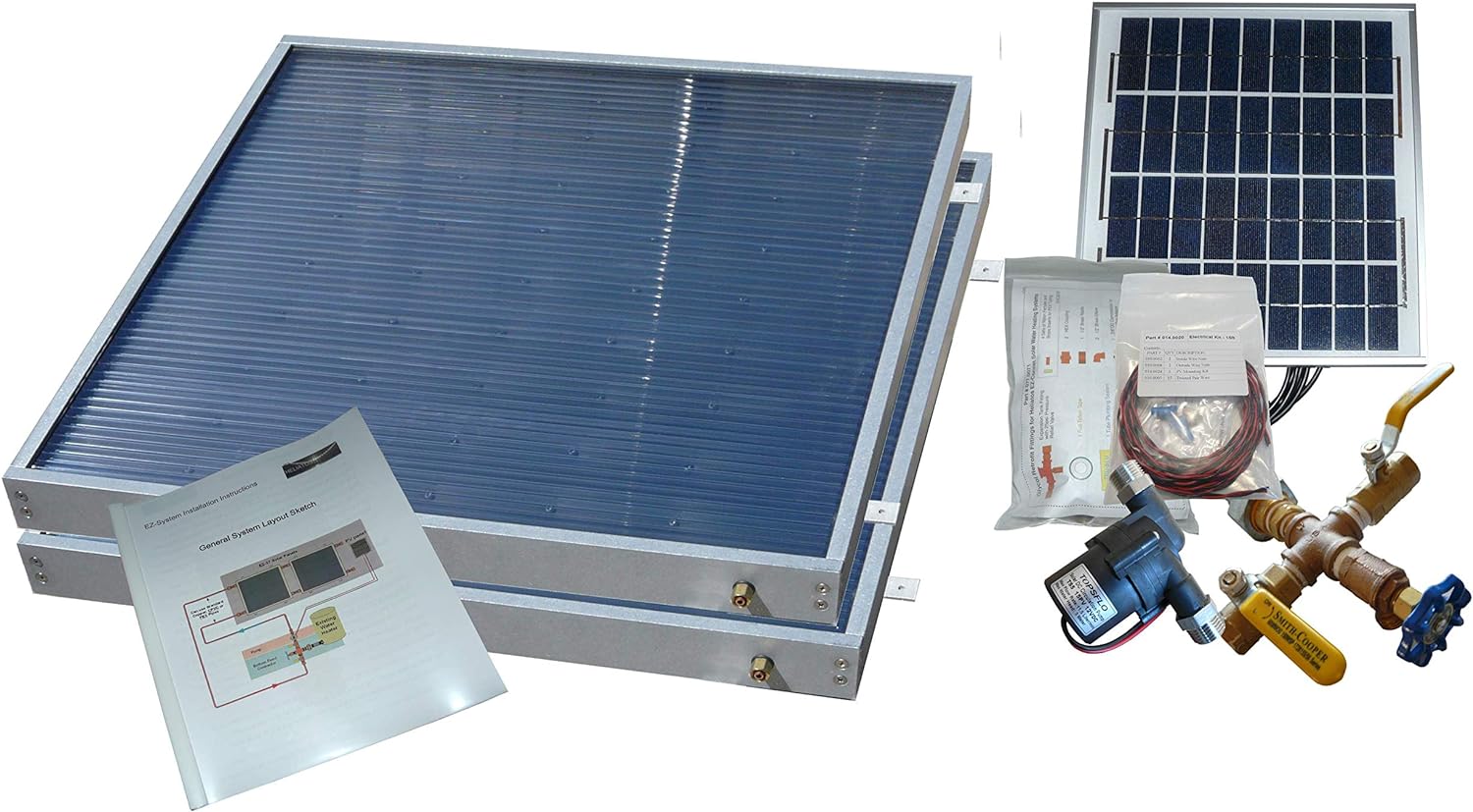 2 Panel Hybrid Solar Water Heater Kit by Heliatos Solar ...  Trackable Home Delivery to Cuba Included.
