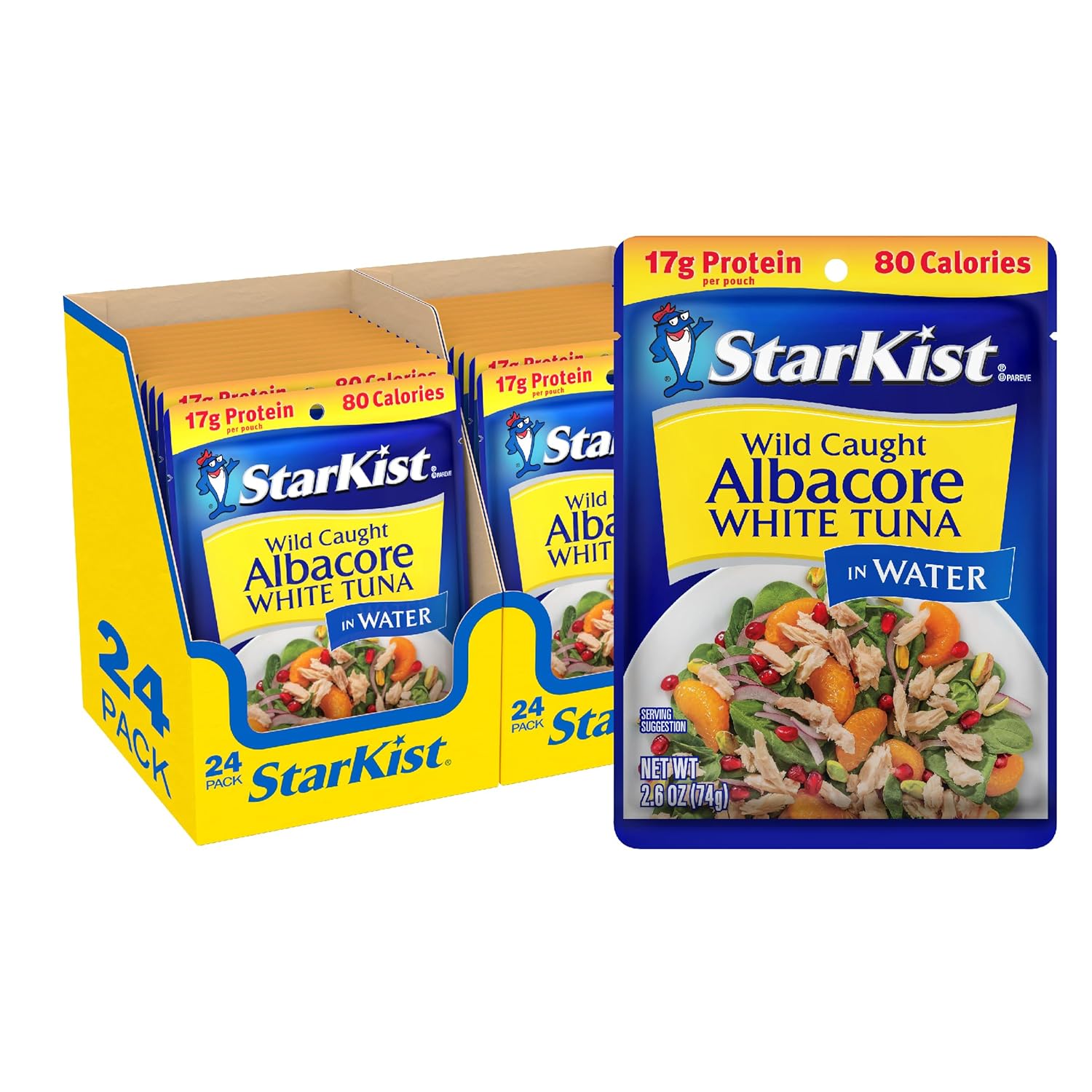 48-POUCHES, StarKist ALBACORE White Tuna in Water ... Trackable Cuba Home Delivery Included.