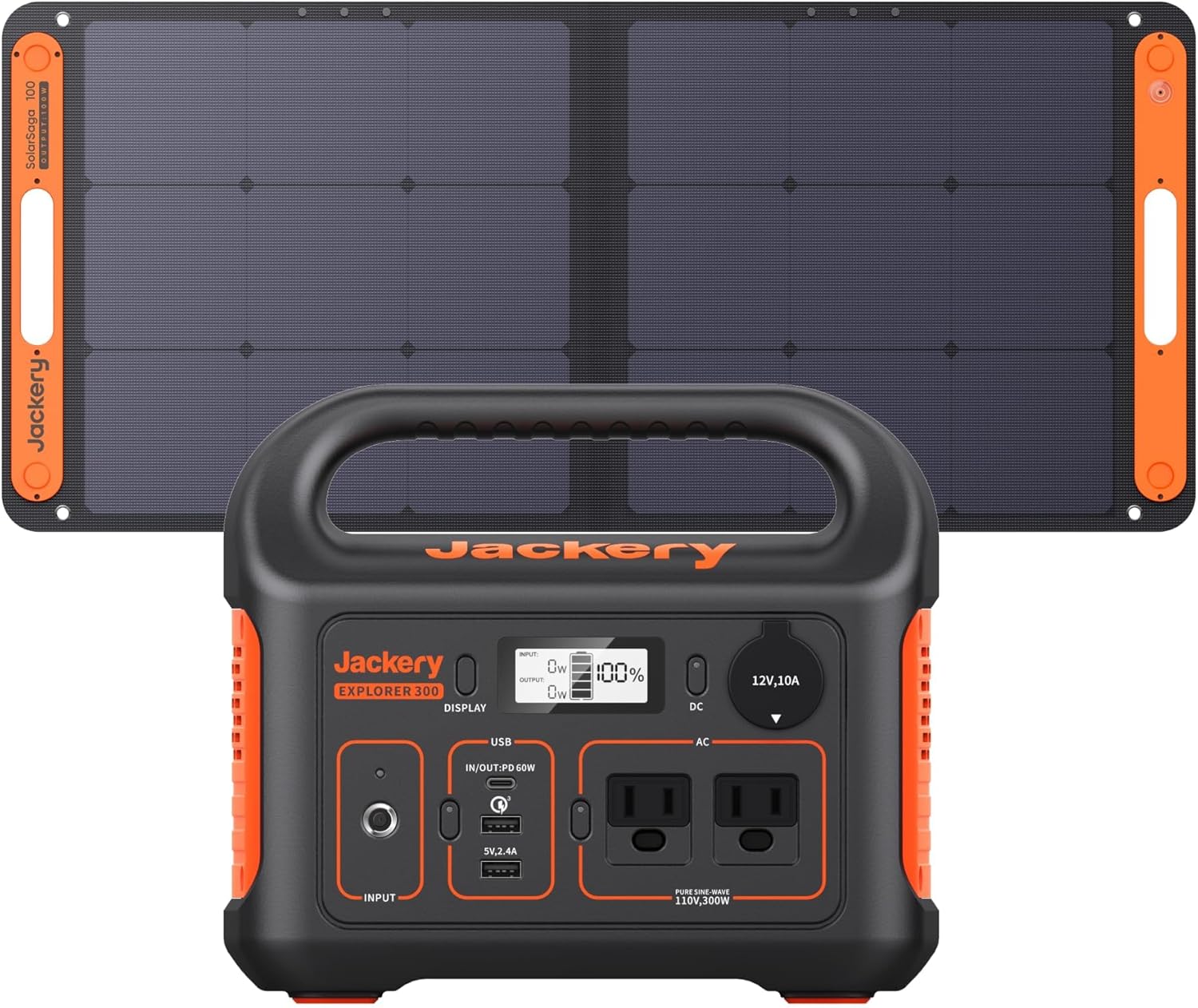 300 W + 100 W. Jackery Solar Generator 300, Lithium Battery, 100 W. Solar Panel ... Trackable Home Delivery to Cuba Included.