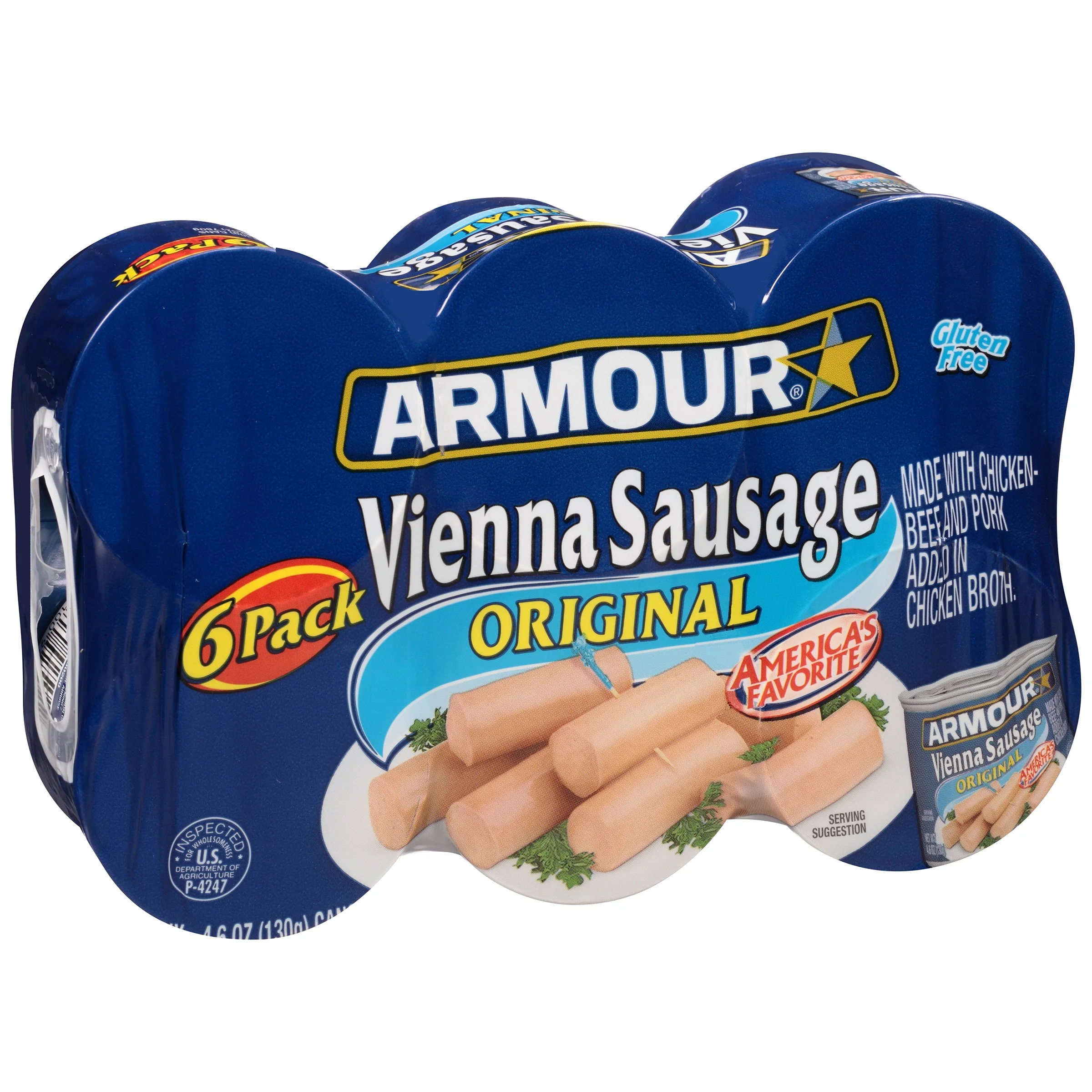 72 -Cans. ORIGINAL Armour Vienna Sausages & Crackers ... Cuba Home Delivery Included, Trackable.